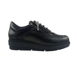 ZAPATO MUJER PIEL. CORDONES...
