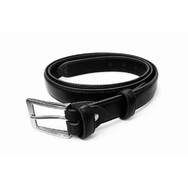 CINTURON DE PIEL COSIDO. ANCHO 30MM